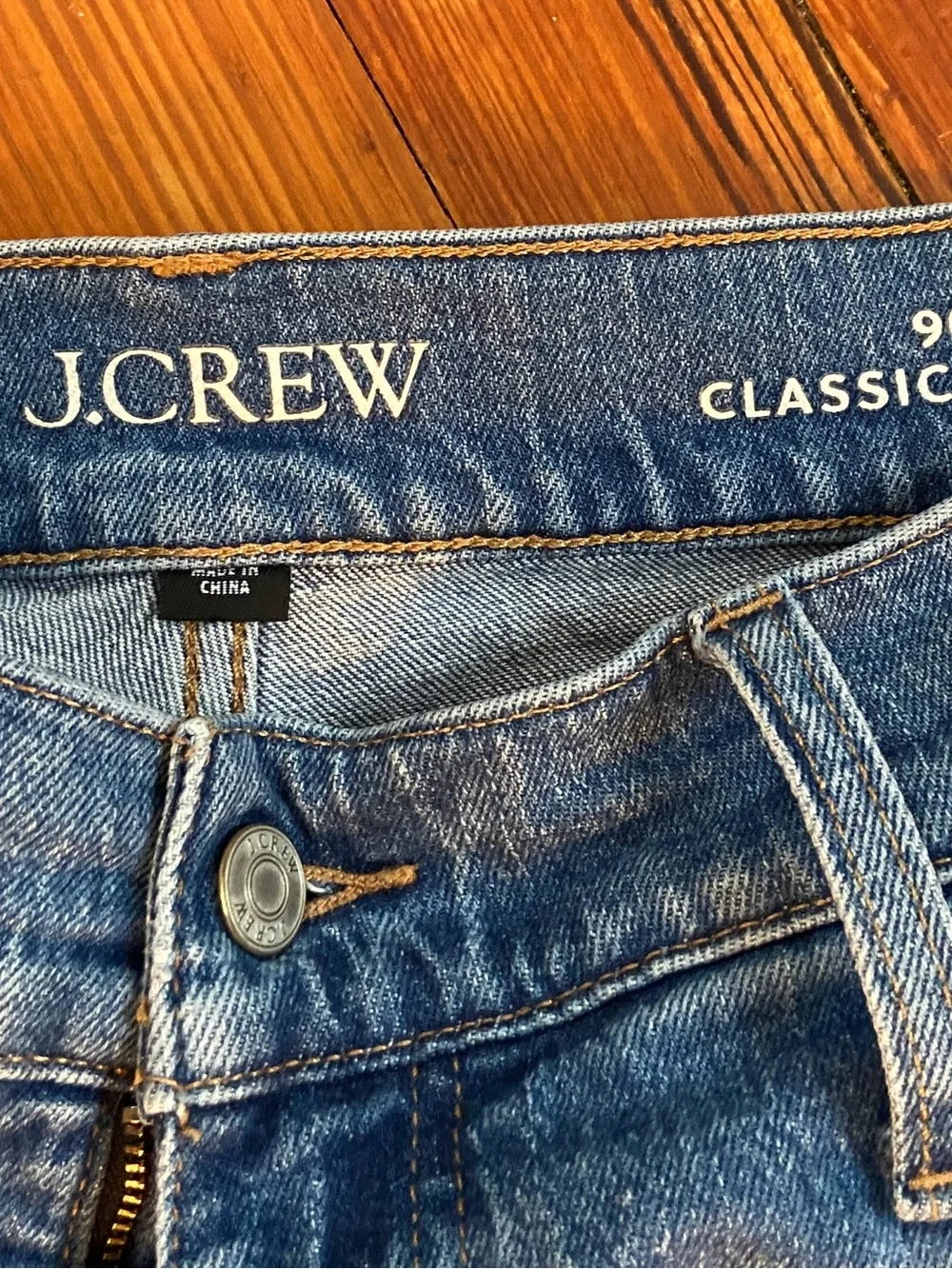J. Crew Women’s 90’s Classic Straight Blue Denim Jeans - size 33